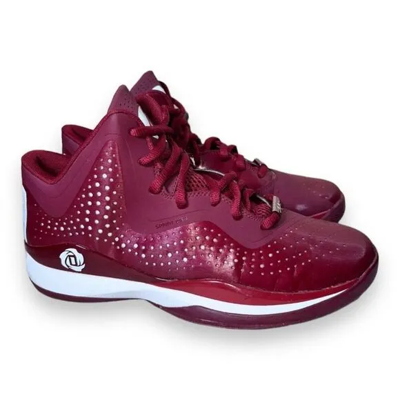 Adidas D Rose 773 Sprint Web Basketball Shoes S84337 Burgundy/White Men's 11
