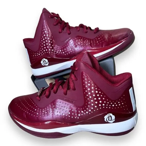 Adidas D Rose 773 Sprint Web Basketball Shoes S84337 Burgundy/White Men's 11