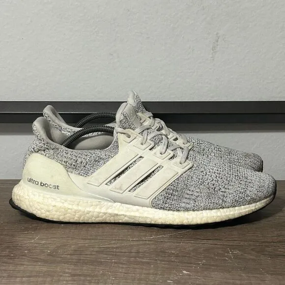 Adidas Ultraboost 4.0 Men’s Athletic Running Shoes Size 12 Non-Dyed Cloud White
