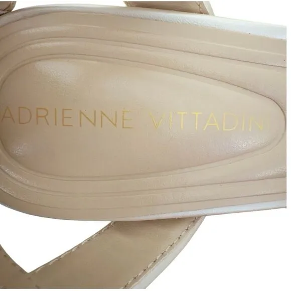 Adrienne Vittadini Xalt Pearlized Light Pink Heeled Sandals Women’s Size 6 M