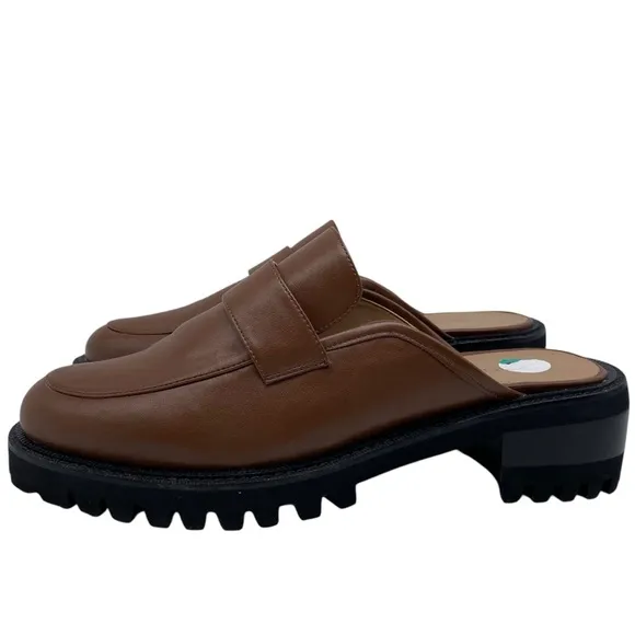 Aerosoles Womens Shoes Reba Loafer Mules Sz 12 Brown Comfortable Slip On Chunky