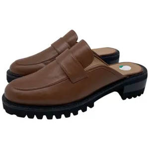 Aerosoles Womens Shoes Reba Loafer Mules Sz 12 Brown Comfortable Slip On Chunky