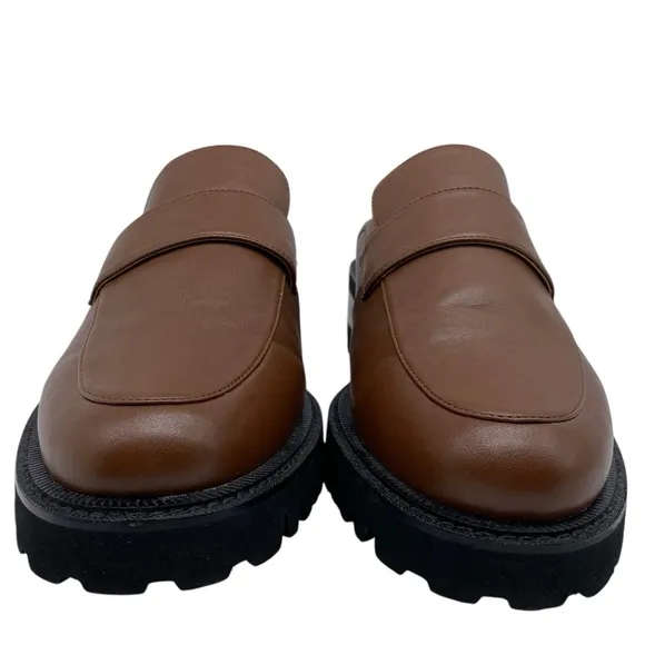 Aerosoles Womens Shoes Reba Loafer Mules Sz 12 Brown Comfortable Slip On Chunky