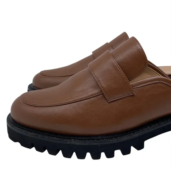 Aerosoles Womens Shoes Reba Loafer Mules Sz 12 Brown Comfortable Slip On Chunky