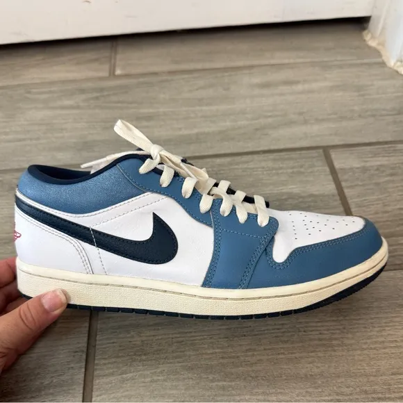 Air Jordan 1 Low SE “Motion Pack” blue and white sneakers size Men’s 8