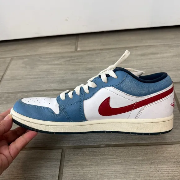 Air Jordan 1 Low SE “Motion Pack” blue and white sneakers size Men’s 8
