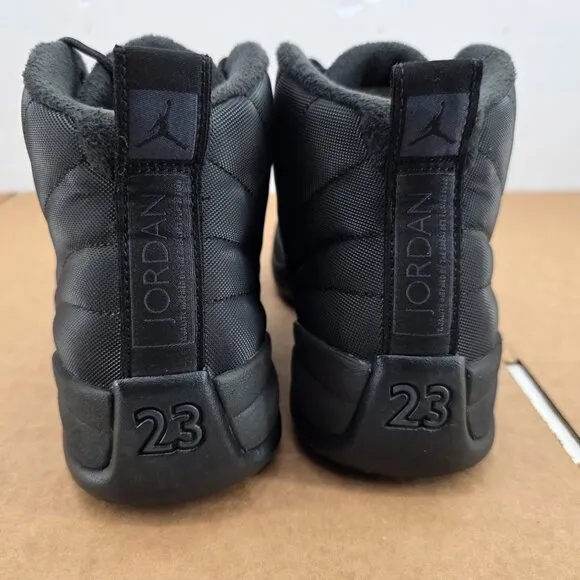 Air Jordan 12 Retro Winterized Triple Black Size 8.5 BQ6851-001 Men’s Shoes Rare