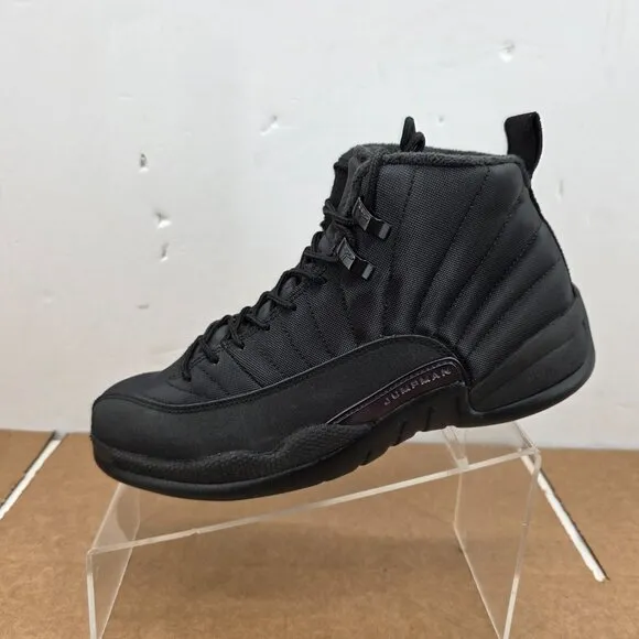 Air Jordan 12 Retro Winterized Triple Black Size 8.5 BQ6851-001 Men’s Shoes Rare