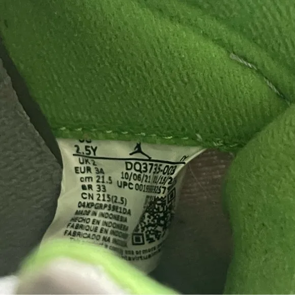 Air Jordan 5 Retro GS Green Bean Shoes Youth Size 2.5 Unisex DQ3734-003