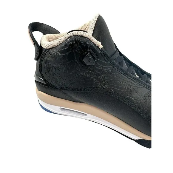 Air Jordan Dub Zero GS Youth Women Shoes Black/Fossil Stone White DV1360 Sz 5.5Y