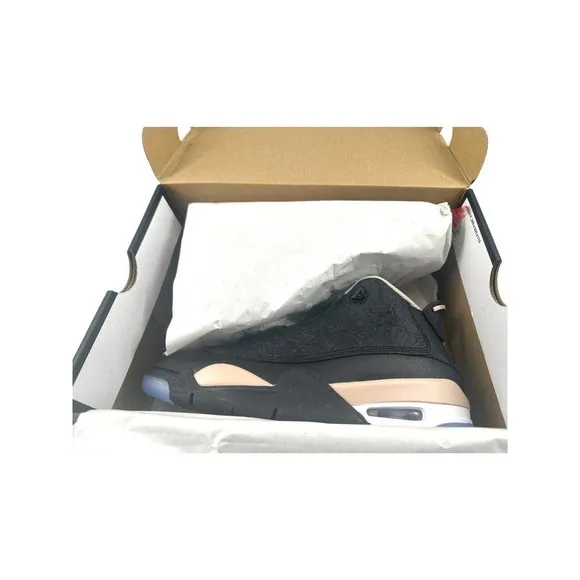 Air Jordan Dub Zero GS Youth Women Shoes Black/Fossil Stone White DV1360 Sz 6.5Y