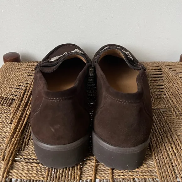Alan Payne Shoes Men’s 8 Brown Wharton Suede Bit Loafers