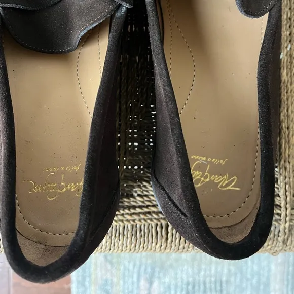 Alan Payne Shoes Men’s 8 Brown Wharton Suede Bit Loafers