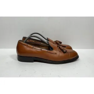 Alden New England Tassel Loafer Burnish Tan Calfskin Shoes 662 Men's 9.5 Shoes