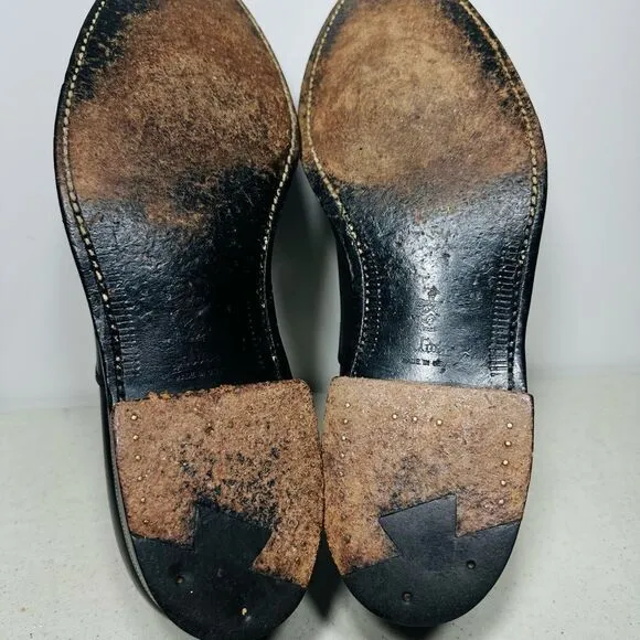 ALDEN 907 Men’s Straight Tip Balmoral Black Calfskin Shoes Size 10AAAA/AA