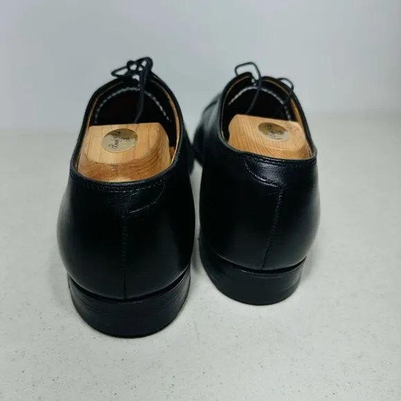 ALDEN 907 Men’s Straight Tip Balmoral Black Calfskin Shoes Size 10AAAA/AA
