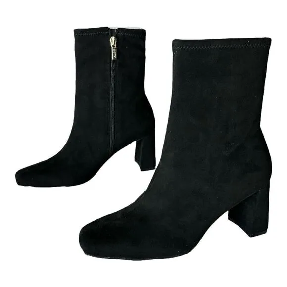Aldo Marcella Ankle Boot Block Heel Black Women’s Size 8.5