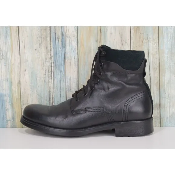 Aldo Men's Black Lace Up Combat Boots Size 9