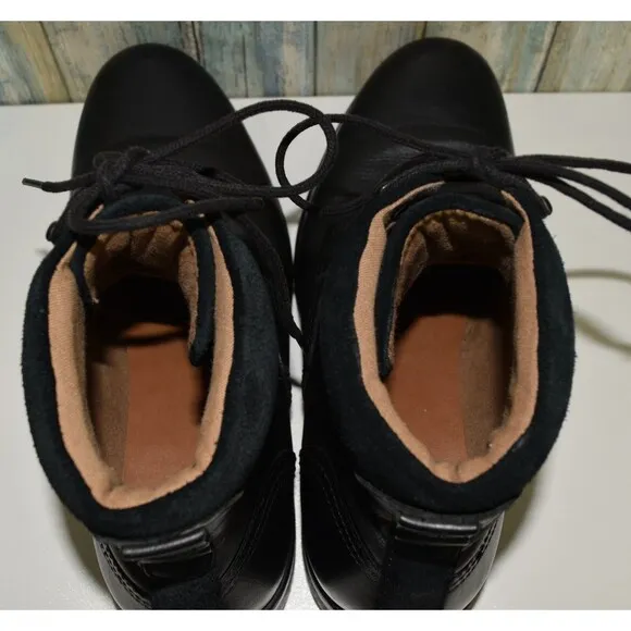 Aldo Men's Black Lace Up Combat Boots Size 9