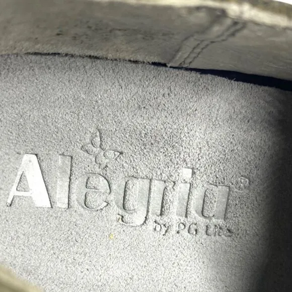 ALEGRIA Women’s Brenna Gray Suede Leather Loafer Size EU 37 US 6.5 New