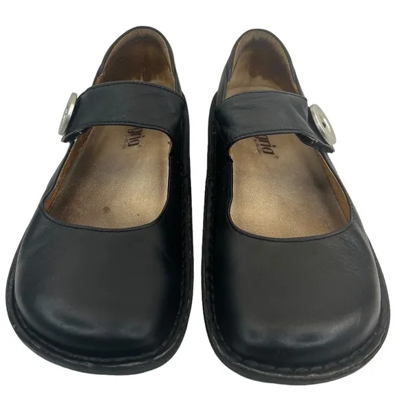 Alegria Women’s Paloma Black Mary Jane Clog Shoes