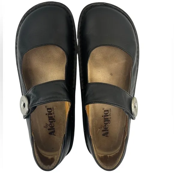Alegria Women’s Paloma Black Mary Jane Clog Shoes