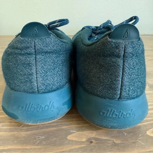 Allbirds Men’s 13 Teal Green Wool Runner Mizzles Athletic Sneakers Tennis Shoes