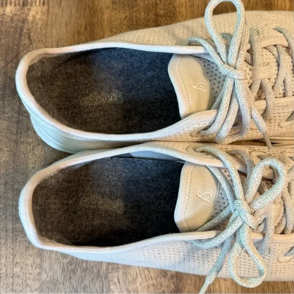 Allbirds Men’s TR Tree Runners Neutral Lace Up Knit Sneaker Shoe Cream Size 14
