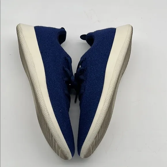 Allbirds Tree Runners Blue Wool Men's Blue Casual Lace Up Shoes Size 12 BLEMISH