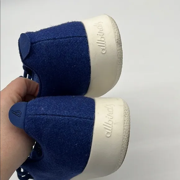 Allbirds Tree Runners Blue Wool Men's Blue Casual Lace Up Shoes Size 12 BLEMISH