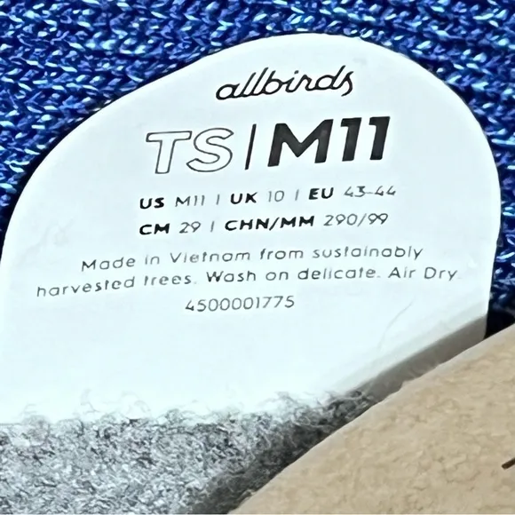 Allbirds Tree Skippers Shoes Men’s Size 11 Hazy Blue Brand New Without Box