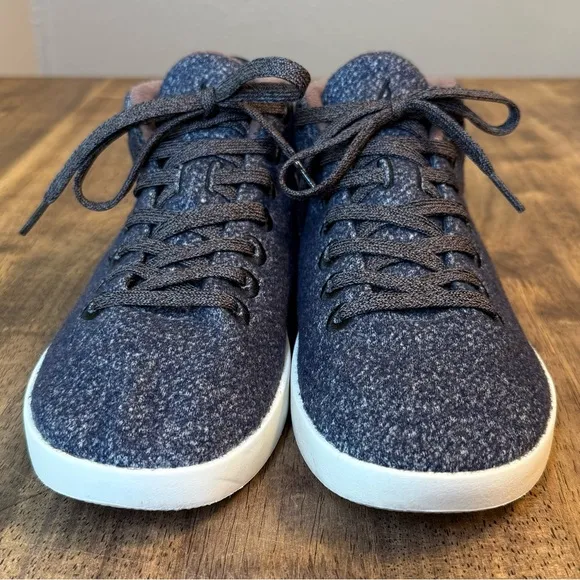 Allbirds Women’s Merino Wool Piper Mid Lace Up Sneaker Matterhorn Blue Size 9