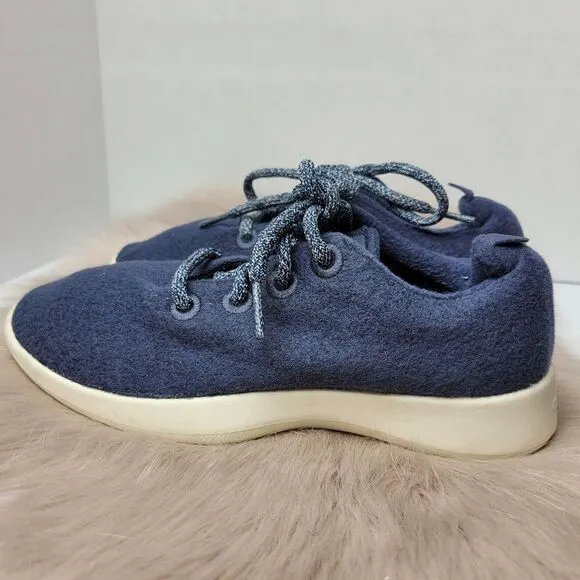 Allbirds Wool Runners Women’s Dark Navy Merino Wool Lace-up Shoes Size 6