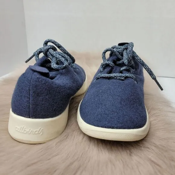 Allbirds Wool Runners Women’s Dark Navy Merino Wool Lace-up Shoes Size 6