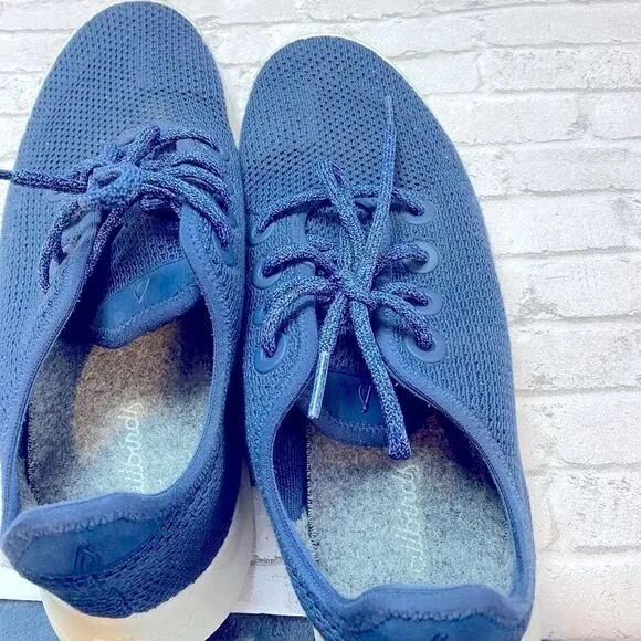 Allbirds Blue Lace Up Men’s Tree Runners MeshComfort Athletic Sneakers Shoes 8