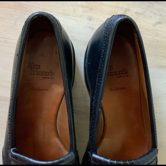 Allen Edmonds Black Kilti Tassel Loafer, Sz 10 D