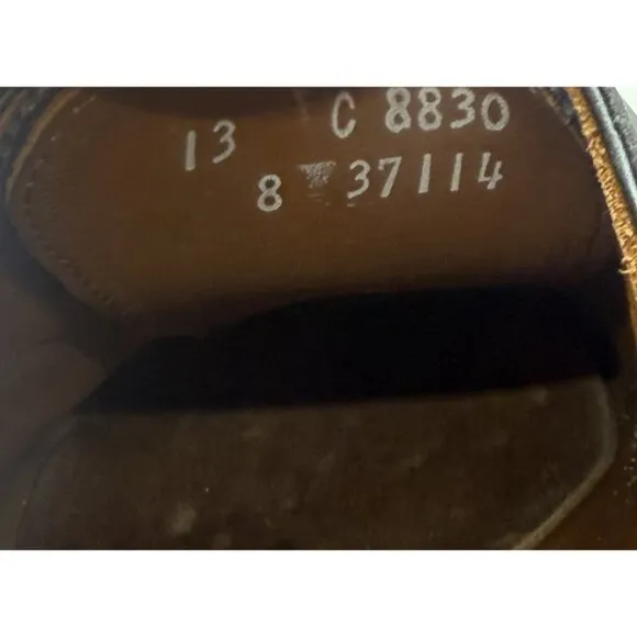 Allen Edmonds Carlyle 8830 Men’s Size 13 Black Leather Oxford Shoes Made In USA