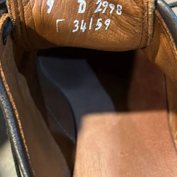 Allen Edmonds Lexington Brown Leather Captoe Derby Loafers Sz 9