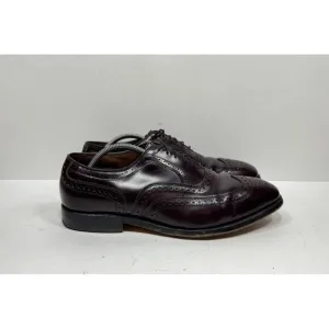 Allen Edmonds McAllister Wingtip Burgundy Oxford Shoes Brogue 6275 Mens Sz 10 3E