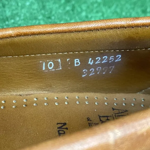 Allen Edmonds Nashua Brown Leather Slip On Tassel Loafer Shoes Men’s Size 10 B