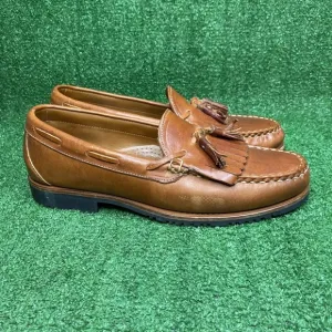 Allen Edmonds Nashua Brown Leather Slip On Tassel Loafer Shoes Men’s Size 10 B