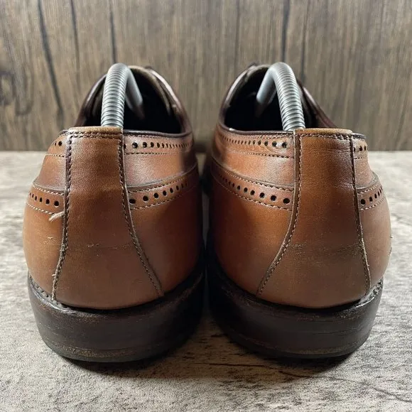 Allen Edmonds Richmond Walnut Brown Wingtip Longwing Shoes Men’s Size 12 D
