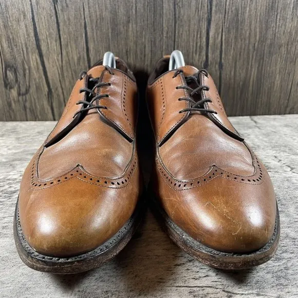 Allen Edmonds Richmond Walnut Brown Wingtip Longwing Shoes Men’s Size 12 D