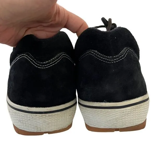 ALPINESTARS Black Suede Shoes White Rubber Lace Up Riding Mens Size 11.5
