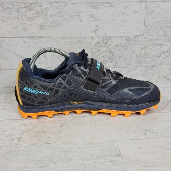 Altra KING MT 1.5 Trail Running Shoes Mens Size 8  Navy Blue Vibram AFM1852G-8