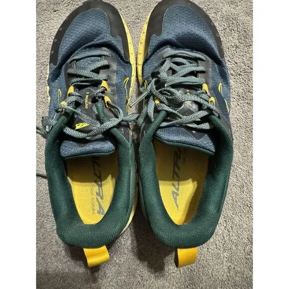 ALTRA Men's Outroad 2 Trail Running Shoes, Blue/Yellow, 8.5 US - USED