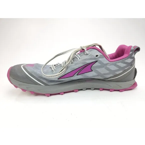Altra Superior 2.0 Pink Berry Gray Trail Running Shoes A2652-1 Women's Size 10