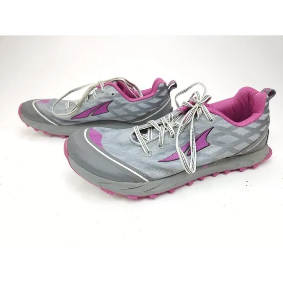 Altra Superior 2.0 Pink Berry Gray Trail Running Shoes A2652-1 Women's Size 10