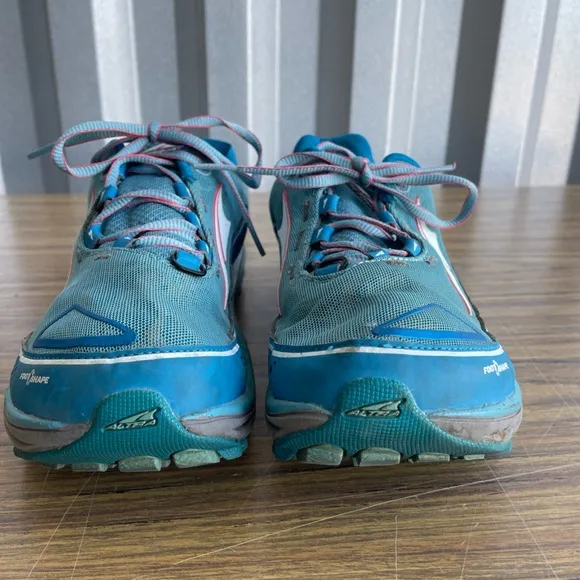 Altra Teal and Gray Trail Shoes