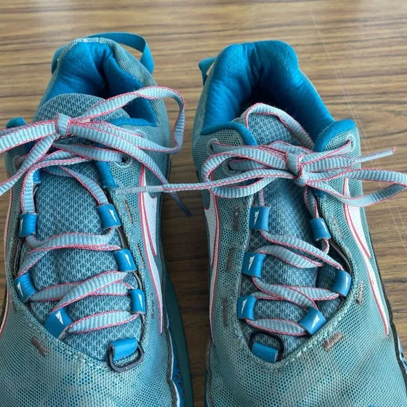 Altra Teal and Gray Trail Shoes